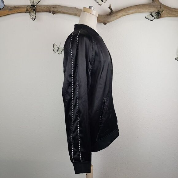 PacSun black oversized bomber jacket - Picture 6 of 8